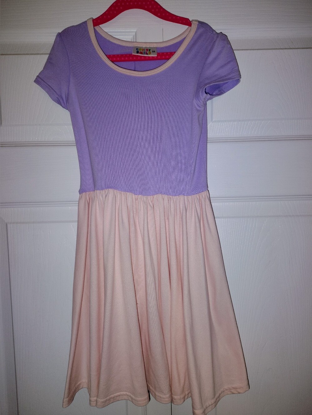 Lilac and Pink Two-Tone Kids Dress